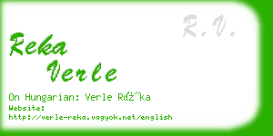 reka verle business card